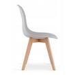 Sedia in stile scandinavo, Artool, Kito, PP, legno, grigio, 46x54,5x80 cm