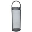  Set accessori per caminetto, supporto con 4 pezzi, acciaio, nero, 22x66 cm