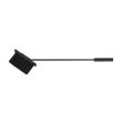 Juego de accesorios para chimenea, soporte de 3 piezas, acero, negro, 54 cm