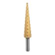 Step drill, set of 7 pcs, 4-12.4 mm, Graphite