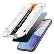 Spigen Glasfolie tR EZ Fit Privacy iPhone 15, 2er-Set, Montageset