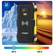 Avviatore per auto multifunzione Foxsur, 12V, 1200A, 39800 mAh, funzione batteria esterna, ricarica wireless 10W, torcia LED, portatile, porta EC-5, 2 porte USB, porta di tipo C