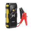 Avviatore per auto multifunzione Foxsur, 12V, 1200A, 39800 mAh, funzione batteria esterna, ricarica wireless 10W, torcia LED, portatile, porta EC-5, 2 porte USB, porta di tipo C