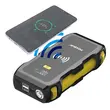 Avviatore per auto multifunzione Foxsur, 12V, 1200A, 39800 mAh, funzione batteria esterna, ricarica wireless 10W, torcia LED, portatile, porta EC-5, 2 porte USB, porta di tipo C