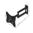 Supporto TV da muro, orientabile, max 35 kg, 14"-42"