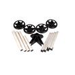 Verticale bandensteun voor 4 wielen met max. 225mm breed