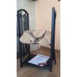 Set supporto legna per camino, 2 livelli, con 4 accessori 60 cm, acciaio, 40x30x73 cm