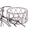 Supporto in metallo per vasi da fiori, Strend Pro, modello bicicletta, 3 supporti, 60x21x42 cm