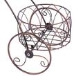 Supporto in metallo per vasi da fiori, Strend Pro, modello bicicletta, 3 supporti, 60x21x42 cm