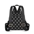 Jacquard backpack with Thea leather inserts
