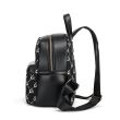 Jacquard backpack with Thea leather inserts