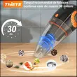 Aspirapolvere per auto ultra potente, potenza di aspirazione 13000Pa, ThiEYE, multifunzione wireless ricaricabile, 16V, batterie integrate 4x2200mAh, motore 120W, filtro in materiale lavabile