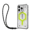 Funda UAG Pathfinder transparente MagSafe para iPhone 16 Pro con cordón de neón activo
