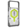 Funda UAG Pathfinder transparente MagSafe para iPhone 17 Pro con brillo neón activo
