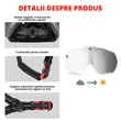 Casco protettivo da ciclismo da strada e MTB con visiera magnetica removibile, spia led con ricarica usb, aerodinamico, ultraleggero, canali di ventilazione, sistema di regolazione, taglia L (57-62 cm), EPS+PC, West Biking, rosso