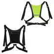 Gilet da bicicletta riflettente con luce LED e telecomando, spalline regolabili, ciclismo, corsa, nylon, tessuto Oxford, resistenza all'acqua
