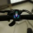 Gilet da bicicletta riflettente con luce LED e telecomando, spalline regolabili, ciclismo, corsa, nylon, tessuto Oxford, resistenza all'acqua