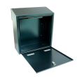 Mailbox, green, C4 format, 37.5x17.5x40 cm, Damech