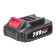 Proiettore da lavoro, LED COB, 20V Li-Ion, con batteria 2 Ah, caricabatterie, 30W, 1800 lm, Worcraft