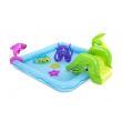Aufblasbarer Pool für Kinder, zum Spielen, mit Rutsche, 239 x 206 x 86 cm, Bestway Fantastic Aquarium