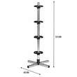 Supporto ruota auto con copertura protettiva, stoccaggio di 4 pneumatici con max. Larghezza 225 mm, Cartrend