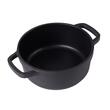 Pentola in alluminio con coperchio, nera, 2,2 L, 20 cm, Verk Group