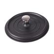 Pentola in alluminio con coperchio, nera, 2,2 L, 20 cm, Verk Group