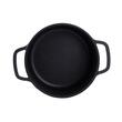 Pentola in alluminio con coperchio, nera, 2,2 L, 20 cm, Verk Group