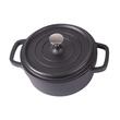 Pentola in alluminio con coperchio, nera, 2,2 L, 20 cm, Verk Group