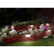Recinzione decorativa da giardino, con illuminazione solare, set da 4, 42x29 cm
