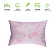 Cuscino morbido HappyNest, a fiori, lilla, 30% piumino d'oca, 50x70 cm