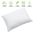 Cuscino HappyNest Farm, 50x70 cm, con 30% piumino d&#39;oca, Bianco