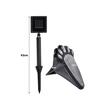 Solar garden lamp, Verk Group, animal footprint model, AA, 1.2 V, set of 4, 9x12 cm