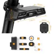 Freno posteriore bicicletta, 42 LED, 6 modalità di illuminazione e telecomando wireless, vestibilità universale inclusa MTB, portacanna, ricarica USB, autonomia batteria 40 ore, plastica ABS, resistente all'acqua, 11 x 4,8 x 2,9 cm, West Biking, nero