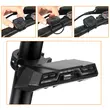 Freno posteriore bicicletta, 42 LED, 6 modalità di illuminazione e telecomando wireless, vestibilità universale inclusa MTB, portacanna, ricarica USB, autonomia batteria 40 ore, plastica ABS, resistente all'acqua, 11 x 4,8 x 2,9 cm, West Biking, nero