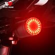 Freno per bicicletta con LED, 6 modalità di illuminazione, sensore freno e luce, modalità operativa automatica o manuale, ricarica USB, presa sotto la sella, vestibilità universale, plastica ABS, resistente all'acqua, West Biking, nero