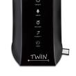 Umidificatore con ionizzazione e diffusore di aromi TWIN nero, Airbi BI3221