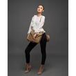 Urban Vanilla, Borsa a tracolla in pelle con tracolla a catena MACCA, Beige