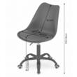 Sedia da ufficio, Artool, Andria, girevole, PP, nero, 56,5x56,5x83,5-96 cm