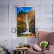 Panou radiant electric decorativ TRIO, incalzire cu infrarosu 430W,  model Waterfall, 100 x 57 cm