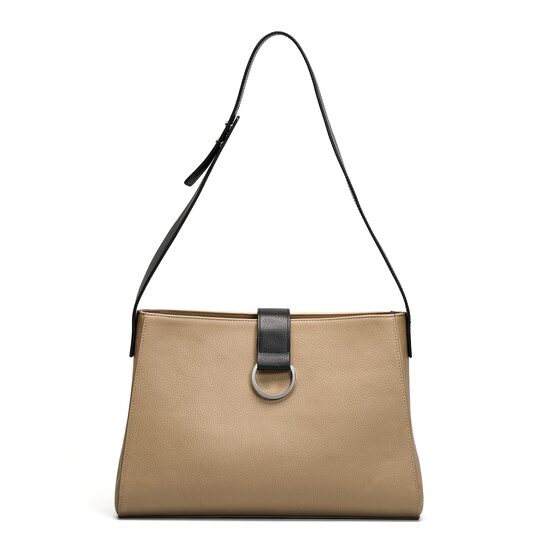Borsa in pelle con tracolla regolabile MASHA Beige