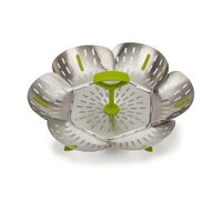 Vapeur pliable Joseph&Joseph Bloom, 16 cm, acier inoxydable, vert
