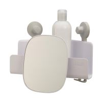Corner support with mirror for the White Shower Cabin - Joseph&amp;Joseph