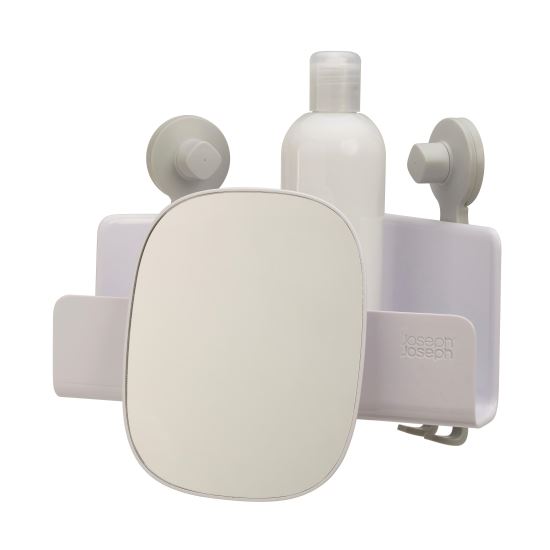 Corner support with mirror for the White Shower Cabin - Joseph&amp;Joseph