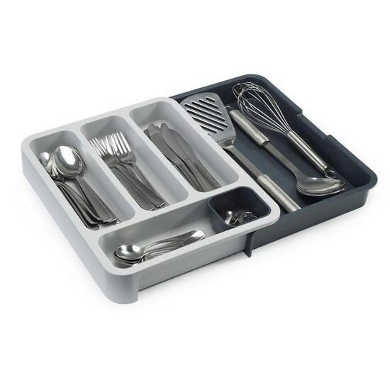 Organizer estensibile per posate grigie - Joseph&amp;Joseph
