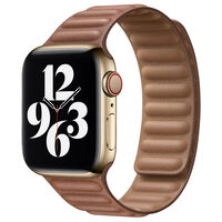 Cinturino Apple Watch 38mm / 40mm Sella a maglie originale Apple in pelle marrone Smalll