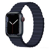 Cinturino Apple Watch 42mm / 44mm / 45mm Devia Deluxe Series Sport 3 Magnete in silicone Indaco