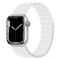 Cinturino Apple Watch 38mm / 40mm / 41mm Devia Deluxe Series Sport 3 Magnete in silicone Bianco