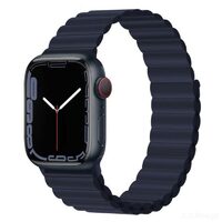 Cinturino Apple Watch 38mm / 40mm / 41mm Devia Deluxe Series Sport 3 Magnete in silicone Indaco
