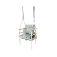Culla per bambini, 3 in 1, legno, grigio, max 30 kg, 34x34x26 cm, Kruzzel